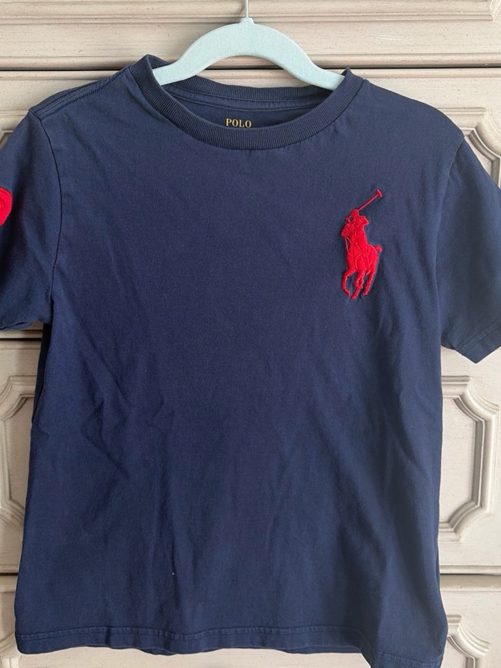 Polo by Ralph Lauren Navy Short Sleeve Tee with Red Pony